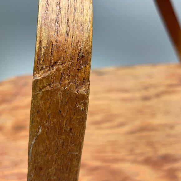 GVUC Vintage 1950s Woven Wood Picnic Basket/Hamper, 2-Handle, 18" x 11" x 8" - Picture 16 of 16